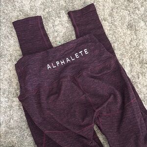Alphalete Burgundy Performance Leggings